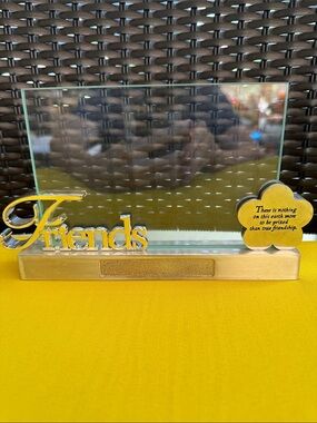 Things Remembered Gold Friends' Glass Photo Frame - Heavy Friendship Sentiment